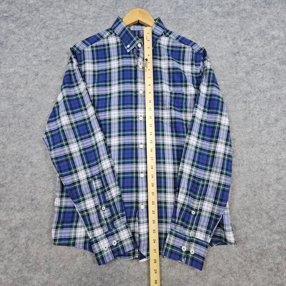 UntuckIt Women's Blue & Green Plaid Button Down Size M Shirt Preston Ridge - Picture 8 of 11